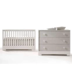 Tulip Olson Collection Convertible Crib + 3-Drawer Dresser Set -Kid Furniture 1000 OLSON blancmosaic afa074f8 982e 4d99 809a 079061882c57