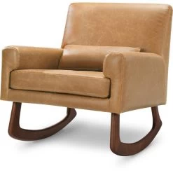 Nursery Works Sleepytime Rocker -Kid Furniture 1085TAN White Background Main 00