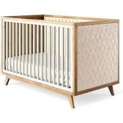 Romina Uptown Classic Crib (Tufted Sides) -Kid Furniture 15017BS BGV