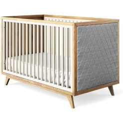 Romina Uptown Classic Crib (Tufted Sides) -Kid Furniture 15017BS GRL