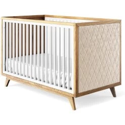 Romina Uptown Classic Crib (Tufted Sides) -Kid Furniture 15017SW BGV