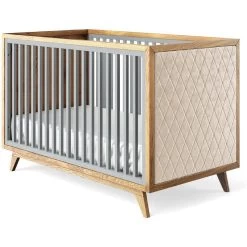 Romina Uptown Classic Crib (Tufted Sides) -Kid Furniture 15017WG BGV
