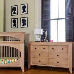 Milk Street Cameo Oval 4-in-1 Convertible Crib -Kid Furniture 206 TO 1 0712bfc0 ef05 48da ac68 48538dbb12aa