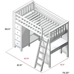 Jackpot Deluxe Kensington Loft Bed Storage Study -Kid Furniture 71 900 131 8 900x db3ea30e ffbb 4702 bb90 b28eaaccfa6f