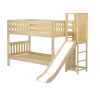Maxtrix Twin Low Bunk Bed With Slide Platform -Kid Furniture ABRA NS