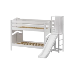 Maxtrix Twin Low Bunk Bed With Slide Platform -Kid Furniture ABRA WC