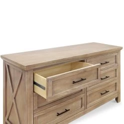 Franklin & Ben Emory Farmhouse 6-Drawer Dresser -Kid Furniture B14516DF White Background 02 a5605f67 4383 44cf a6ef c6fca5f8146d