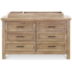 Franklin & Ben Emory Farmhouse 6-Drawer Dresser -Kid Furniture B14516DF White Background 04 63cdf0df a900 4ae0 a681 444a02fcba55