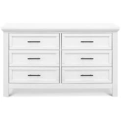 Franklin & Ben Emory Farmhouse 6-Drawer Dresser -Kid Furniture B14516LW White Background 01 3c9be6b4 e224 41f3 9240 d01f08414dd7
