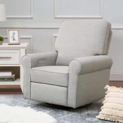 Franklin & Ben Monroe Pillowback Power Recliner -Kid Furniture B17787FTLG Lifestyle Main 08 be11cbc1 2dff 43a3 a031 3d624b32c33e