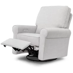 Franklin & Ben Monroe Pillowback Power Recliner -Kid Furniture B17787FTLG White Background 02 9e15d125 9cb1 42c1 8708 97fa39e42345