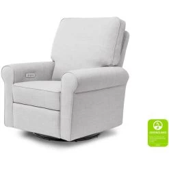 Franklin & Ben Monroe Pillowback Power Recliner -Kid Furniture B17787FTLG White Background Main Greenguard 00 a6297beb 679b 4de9 b4cb 2355d9f4e3fd