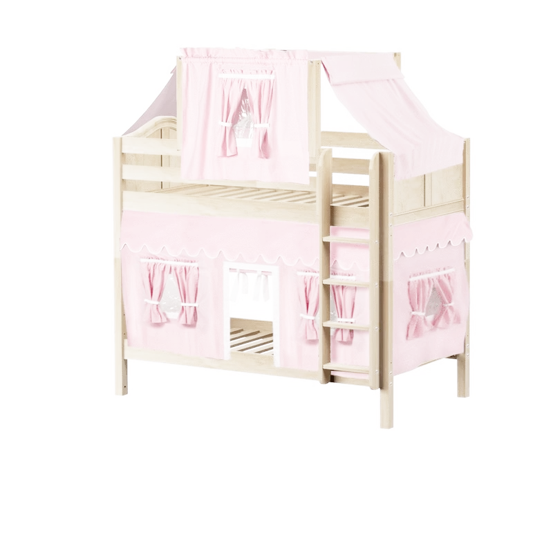 Maxtrix Twin Medium Bunk Bed With Straight Ladder, Top Tent + Curtain 10 Maxtrix Twin Medium Bunk Bed With Straight Ladder, Top Tent + Curtain - Image 8