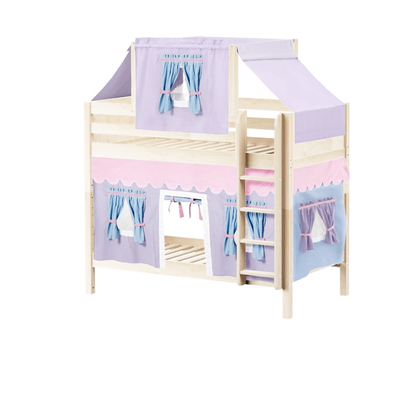 Maxtrix Twin Medium Bunk Bed With Straight Ladder, Top Tent + Curtain 9 Maxtrix Twin Medium Bunk Bed With Straight Ladder, Top Tent + Curtain - Image 7