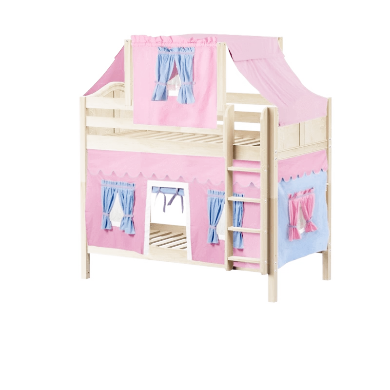 Maxtrix Twin Medium Bunk Bed With Straight Ladder, Top Tent + Curtain 5 Maxtrix Twin Medium Bunk Bed With Straight Ladder, Top Tent + Curtain - Image 3