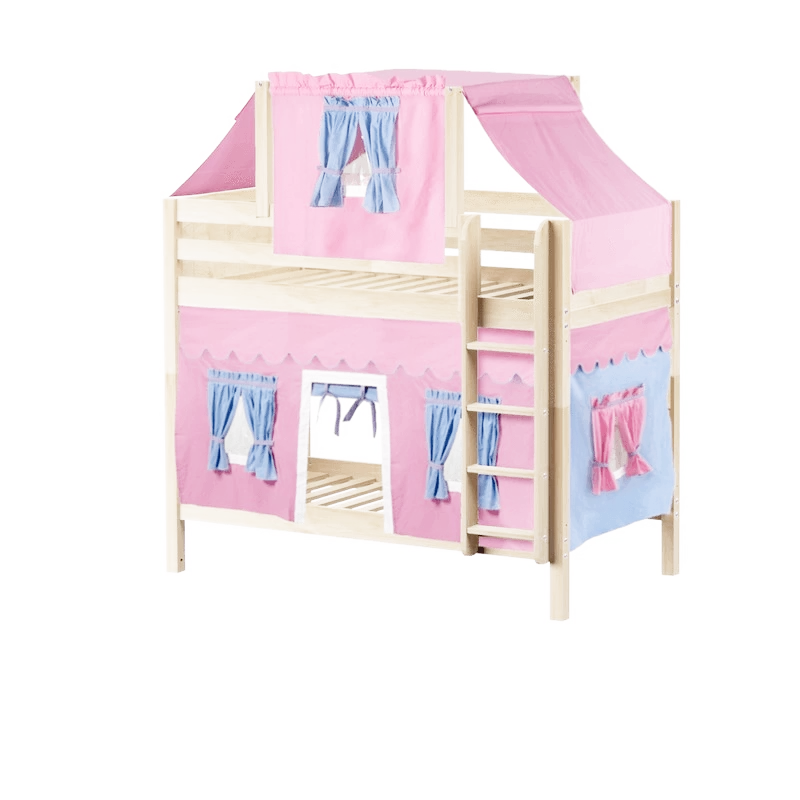 Maxtrix Twin Medium Bunk Bed With Straight Ladder, Top Tent + Curtain 8 Maxtrix Twin Medium Bunk Bed With Straight Ladder, Top Tent + Curtain - Image 6