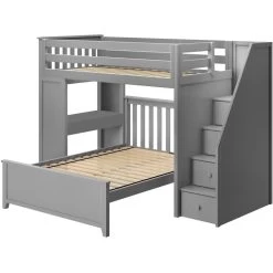 Jackpot Deluxe Brighton Staircase Loft Bed Desk + Full Bed 13 Jackpot Deluxe Brighton Staircase Loft Bed Desk + Full Bed -Kid Furniture BRIGHTON 1 GL 1024x1024 1