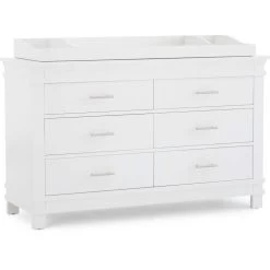 Dolce Babi Bocca Dresser Kit 9 Dolce Babi Bocca Dresser Kit -Kid Furniture Bocca White DressingKit 6DrawerDresser SR
