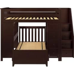 Jackpot Deluxe Buxton Full Over Twin L-Shape Bunk With Staircase + Desk + Storage -Kid Furniture Buxton4EspressoCenter 1 56d931e6 a6ec 4866 b4ff 1013e7f061fb
