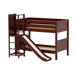 Maxtrix Twin Low Bunk Bed With Slide Platform -Kid Furniture CADABRA CP