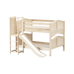 Maxtrix Full Low Bunk Bed With Slide Platform 22 Maxtrix Full Low Bunk Bed With Slide Platform -Kid Furniture CHANT NC