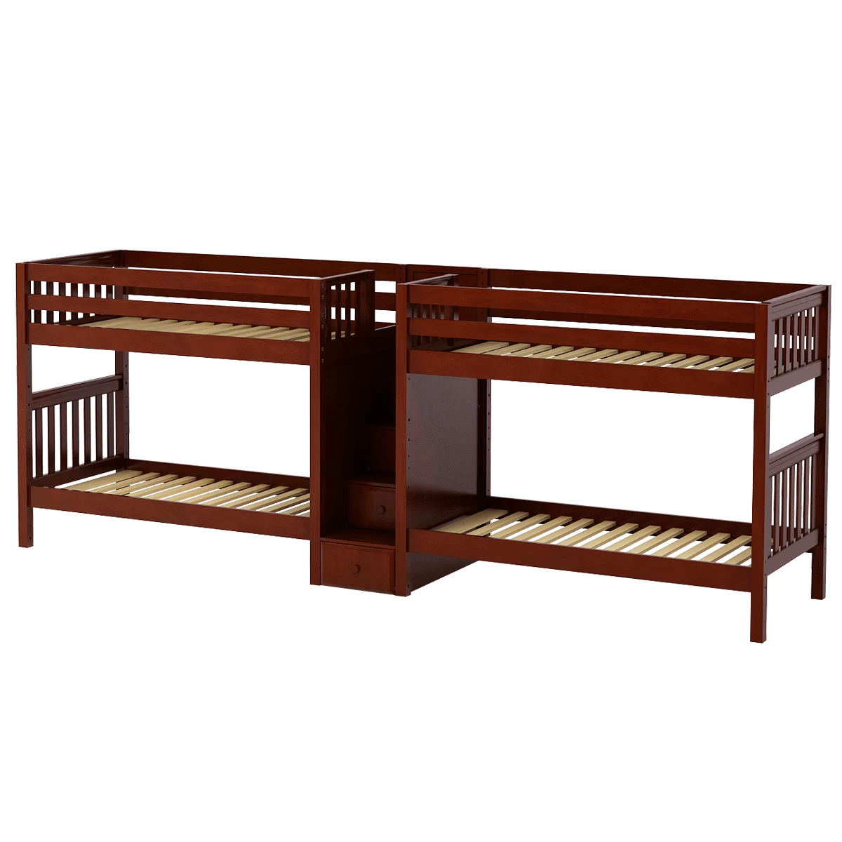 Maxtrix Twin Medium Quadruple Bunk Bed With Stairs 8 Maxtrix Twin Medium Quadruple Bunk Bed With Stairs - Image 6