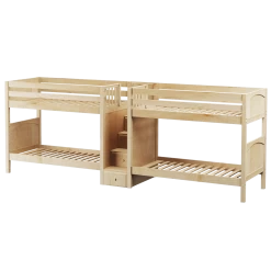 Maxtrix Twin Medium Quadruple Bunk Bed With Stairs 18 Maxtrix Twin Medium Quadruple Bunk Bed With Stairs -Kid Furniture COOL NP