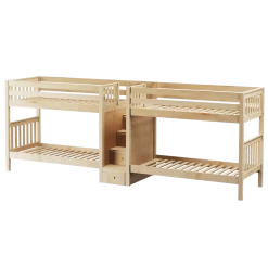 Maxtrix Twin Medium Quadruple Bunk Bed With Stairs 19 Maxtrix Twin Medium Quadruple Bunk Bed With Stairs -Kid Furniture COOL NS