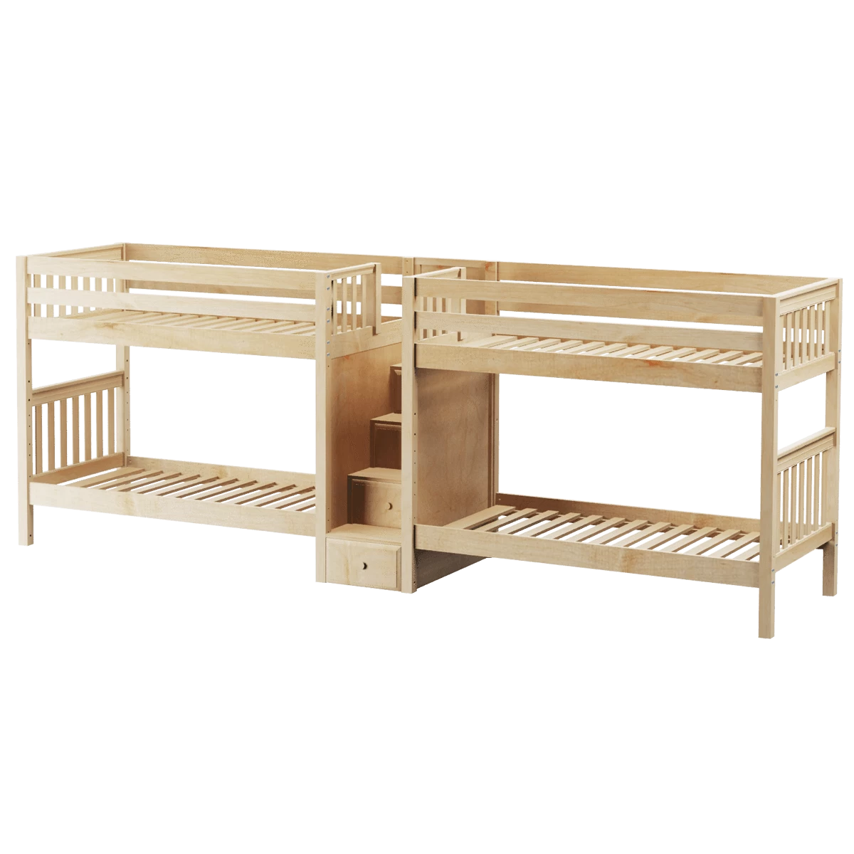Maxtrix Twin Medium Quadruple Bunk Bed With Stairs 11 Maxtrix Twin Medium Quadruple Bunk Bed With Stairs - Image 9