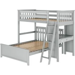 Jackpot Deluxe Canterbury Loft Bed Study + Full Bed -Kid Furniture Canterbury2Grey3 a1dd5e9b 0b87 4354 9a44 0c7b83ea9943