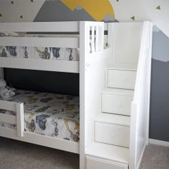 Maxtrix Twin Medium Bunk Bed With Stairs 17 Maxtrix Twin Medium Bunk Bed With Stairs -Kid Furniture DSC7618 1585854289157 656x656 crop center 119357dd 4db5 4cd7 9c0d 03667282bd98