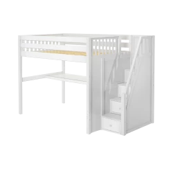 Maxtrix Full XL High Loft Bed With Stairs + Desk 12 Maxtrix Full XL High Loft Bed With Stairs + Desk -Kid Furniture ENORMOUS11 XL WS