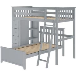 Jackpot Deluxe Edinburgh All In One Loft Bed Storage + Twin Bed -Kid Furniture Edinburgh1GL ae17be3a 9b67 4040 86cb d08b5bd61ab1