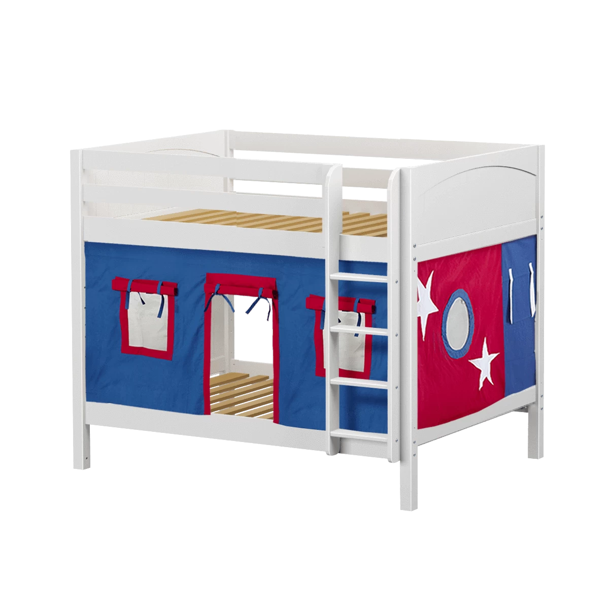 Maxtrix Full Medium Bunk Bed With Straight Ladder + Curtain 5 Maxtrix Full Medium Bunk Bed With Straight Ladder + Curtain - Image 3