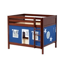 Maxtrix Full Medium Bunk Bed With Straight Ladder + Curtain 27 Maxtrix Full Medium Bunk Bed With Straight Ladder + Curtain -Kid Furniture FIT22 CP bf0c95b2 49bb 4707 a508 0dd5ec459668