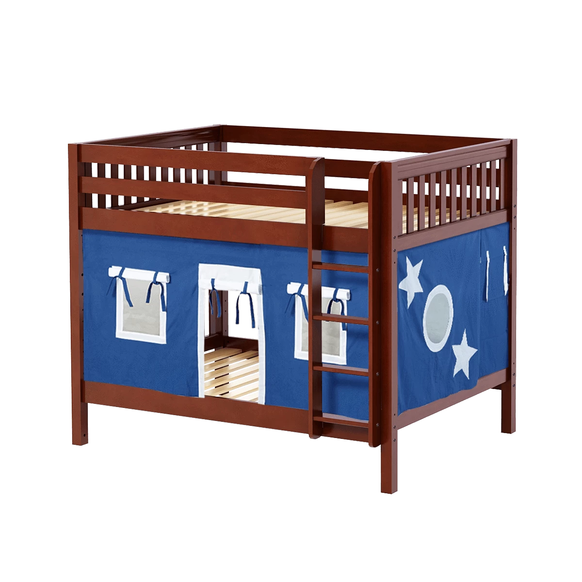 Maxtrix Full Medium Bunk Bed With Straight Ladder + Curtain 9 Maxtrix Full Medium Bunk Bed With Straight Ladder + Curtain - Image 7