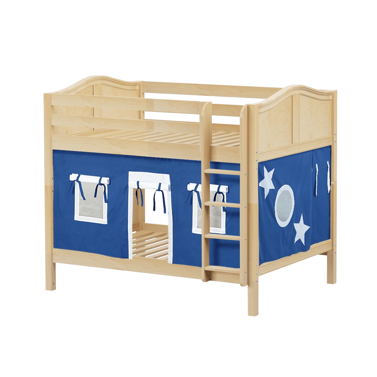 Maxtrix Full Medium Bunk Bed With Straight Ladder + Curtain 10 Maxtrix Full Medium Bunk Bed With Straight Ladder + Curtain - Image 8