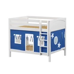 Maxtrix Full Medium Bunk Bed With Straight Ladder + Curtain 33 Maxtrix Full Medium Bunk Bed With Straight Ladder + Curtain -Kid Furniture FIT22 WP 88f69eb8 015c 4795 9f19 1bfceac5d2e8