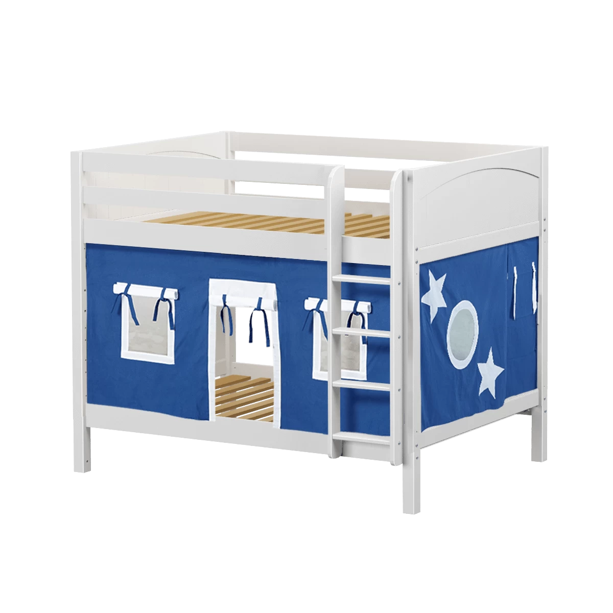 Maxtrix Full Medium Bunk Bed With Straight Ladder + Curtain 14 Maxtrix Full Medium Bunk Bed With Straight Ladder + Curtain - Image 12