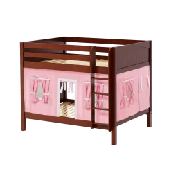 Maxtrix Full Medium Bunk Bed With Straight Ladder + Curtain 36 Maxtrix Full Medium Bunk Bed With Straight Ladder + Curtain -Kid Furniture FIT23 CP bdec7d70 9236 496a 81ec a613a8200e1e