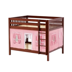 Maxtrix Full Medium Bunk Bed With Straight Ladder + Curtain 37 Maxtrix Full Medium Bunk Bed With Straight Ladder + Curtain -Kid Furniture FIT23 CS 42da0972 c738 4841 94ac 0ad1dc2a84fb