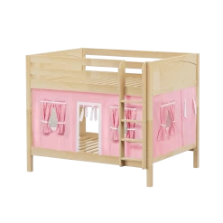 Maxtrix Full Medium Bunk Bed With Straight Ladder + Curtain 39 Maxtrix Full Medium Bunk Bed With Straight Ladder + Curtain -Kid Furniture FIT23 NP 62ef31d5 768a 44a0 a381 44e6b4a73524