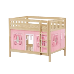 Maxtrix Full Medium Bunk Bed With Straight Ladder + Curtain 40 Maxtrix Full Medium Bunk Bed With Straight Ladder + Curtain -Kid Furniture FIT23 NS f07c3a65 9c3c 4fc8 8439 4a85af292274