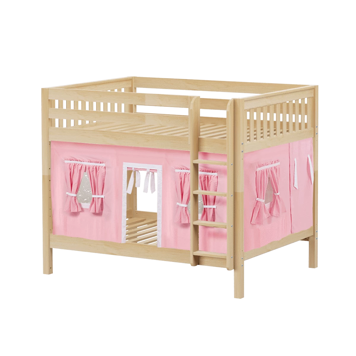 Maxtrix Full Medium Bunk Bed With Straight Ladder + Curtain 21 Maxtrix Full Medium Bunk Bed With Straight Ladder + Curtain - Image 19