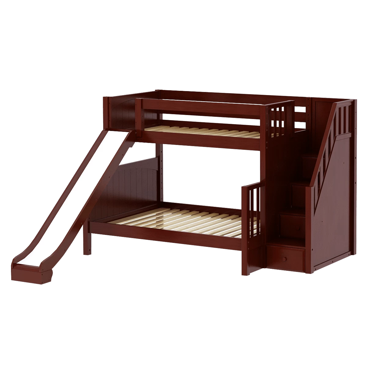 Maxtrix Medium Twin XL Over Full XL Bunk Bed With Stairs + Slide 9 Maxtrix Medium Twin XL Over Full XL Bunk Bed With Stairs + Slide - Image 7