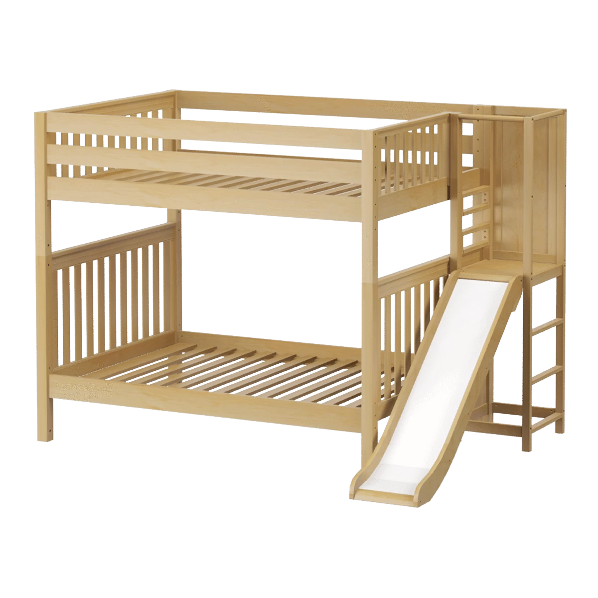 Maxtrix Full High Bunk Bed With Slide Platform 3 Maxtrix Full High Bunk Bed With Slide Platform