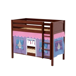 Maxtrix Twin Medium Bunk Bed With Straight Ladder + Curtain 36 Maxtrix Twin Medium Bunk Bed With Straight Ladder + Curtain -Kid Furniture GETIT27 CP 98f0b0a0 fd07 4da2 9e2e 2655e531af85