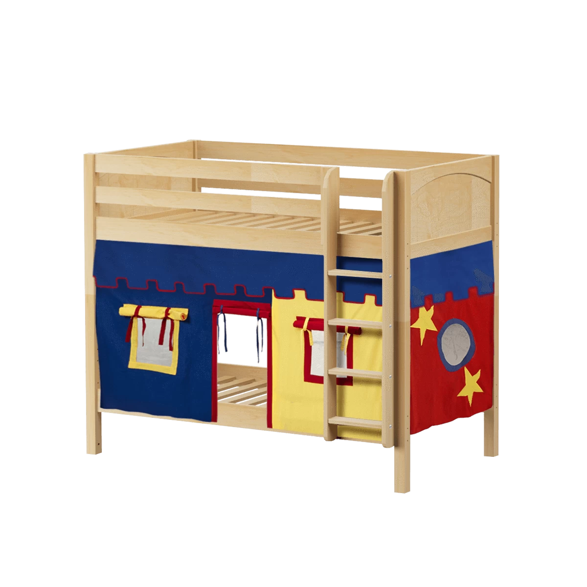 Maxtrix Twin Medium Bunk Bed With Straight Ladder + Curtain 4 Maxtrix Twin Medium Bunk Bed With Straight Ladder + Curtain - Image 2