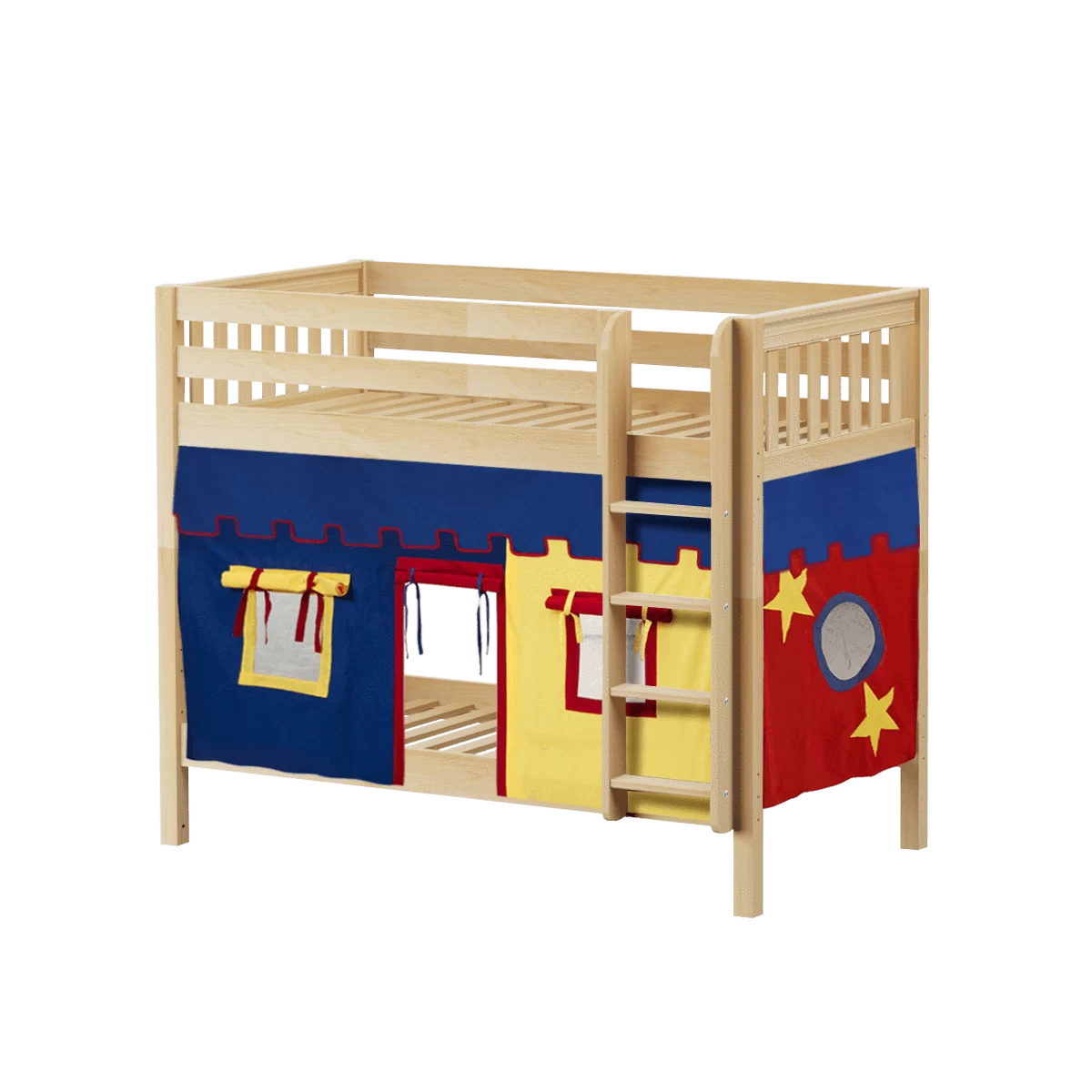 Maxtrix Twin Medium Bunk Bed With Straight Ladder + Curtain 5 Maxtrix Twin Medium Bunk Bed With Straight Ladder + Curtain - Image 3