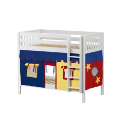 Maxtrix Twin Medium Bunk Bed With Straight Ladder + Curtain 31 Maxtrix Twin Medium Bunk Bed With Straight Ladder + Curtain -Kid Furniture GETIT29 WS 983a1fd1 c66c 4353 b0f1 28ae51c278ec
